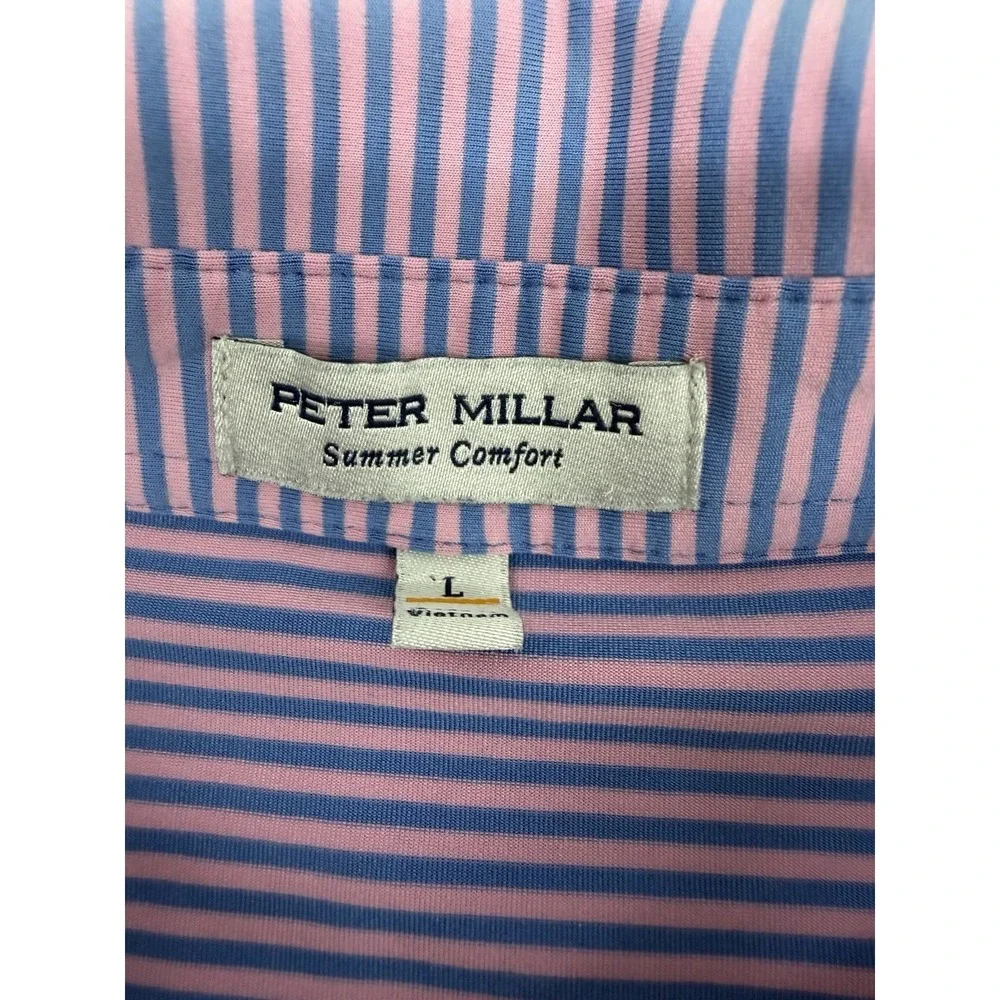 Peter Millar Men's Large Golf Performance Polo Shirt Llanerch Country Club 1901 - Picture 3 of 7